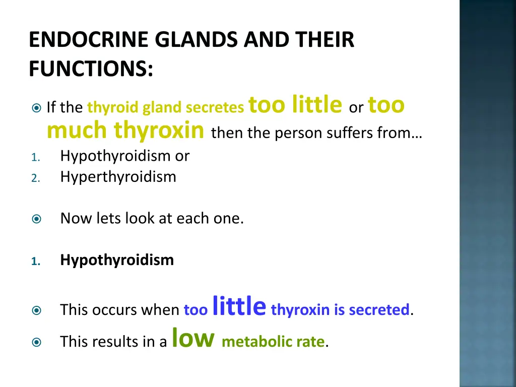 endocrine glands and their functions 19