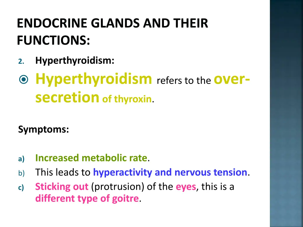 endocrine glands and their functions 22