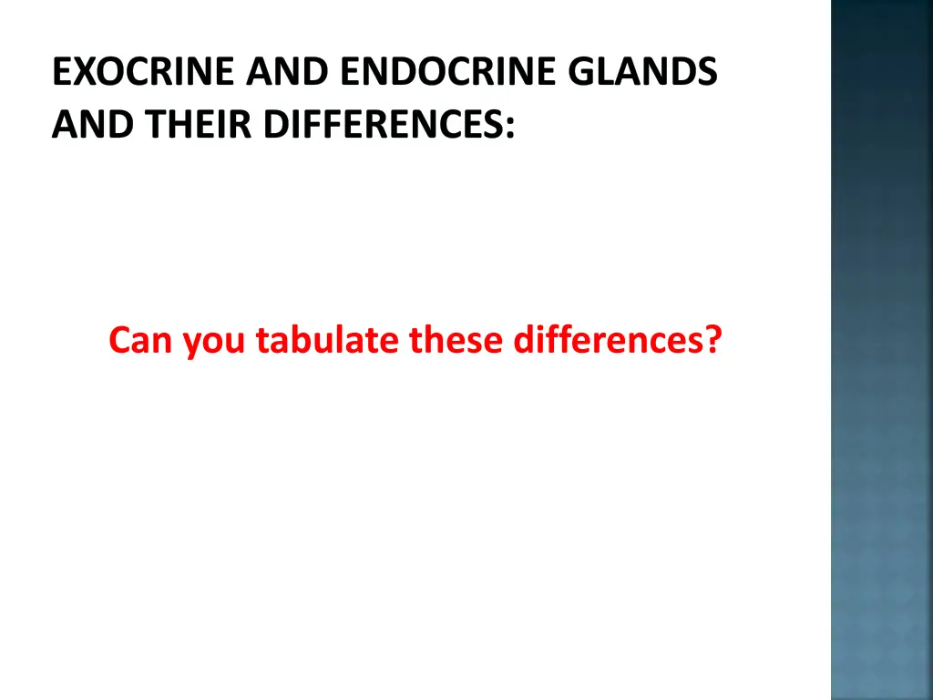 exocrine and endocrine glands and their