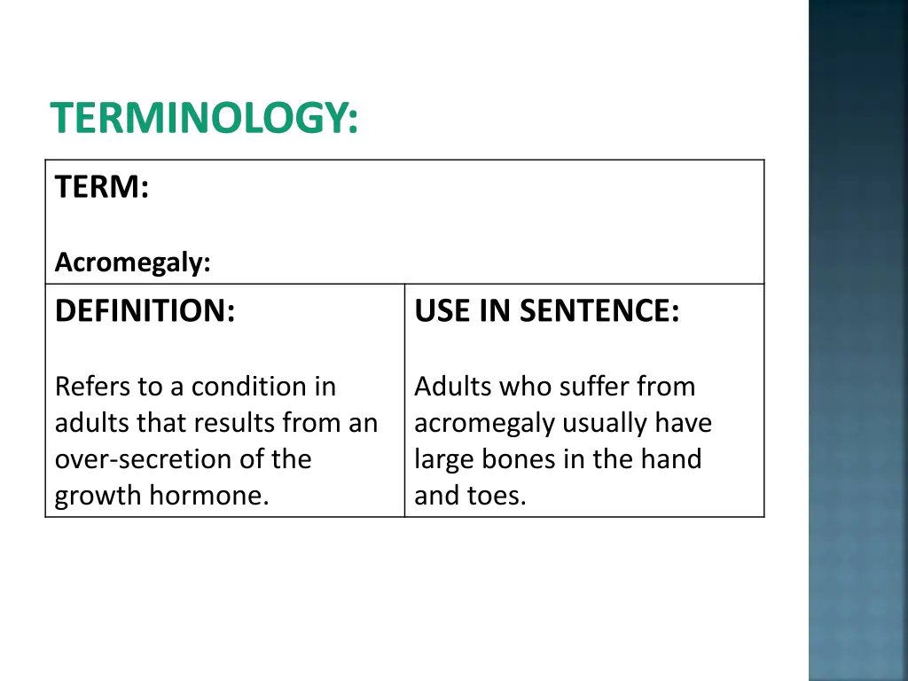 terminology 7