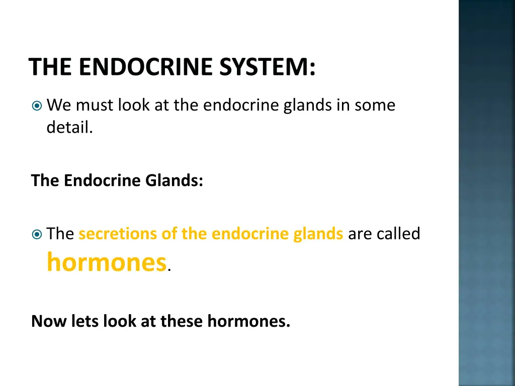 the endocrine system 2