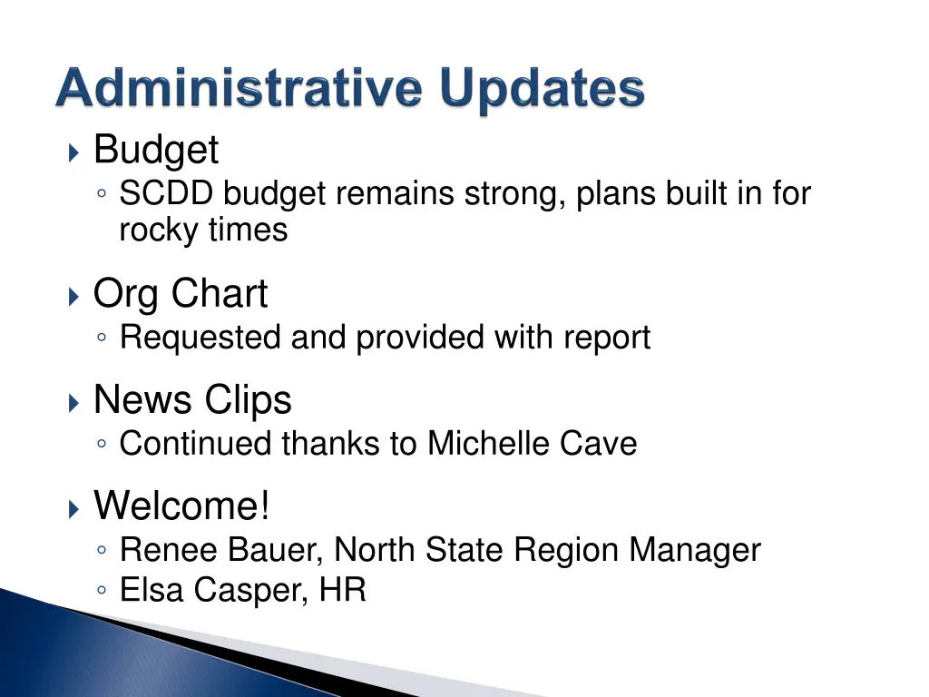 budget scdd budget remains strong plans built