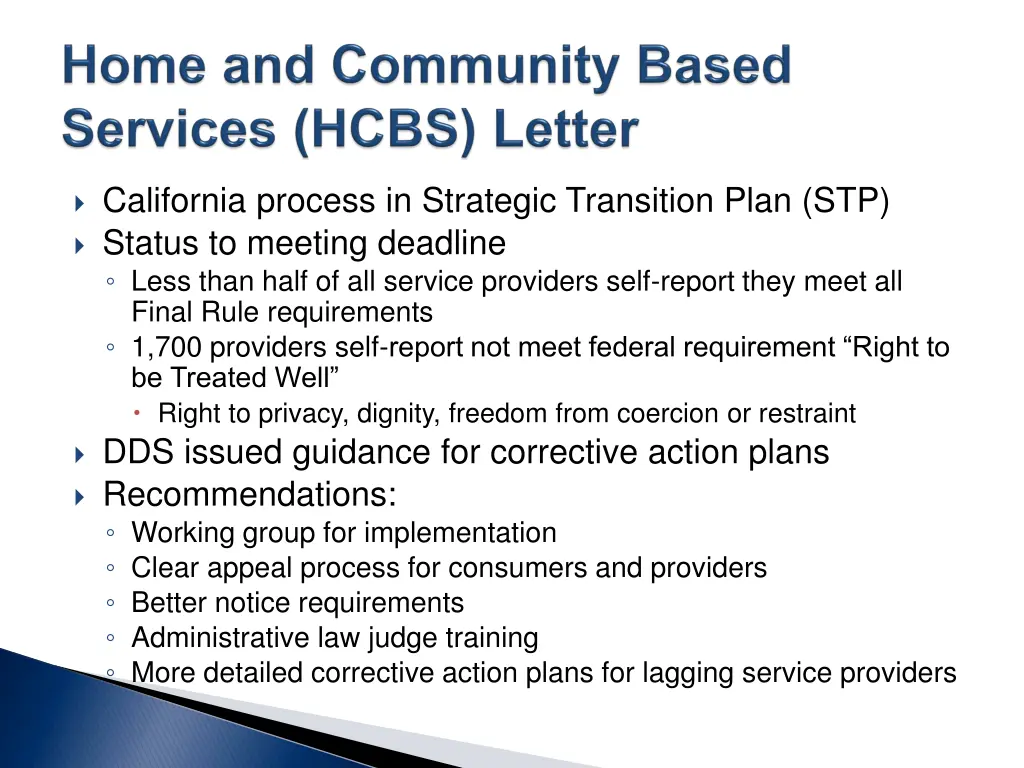 california process in strategic transition plan