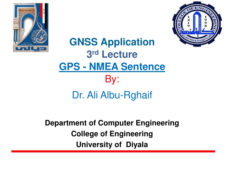 gnss application 3 rd lecture gps nmea sentence