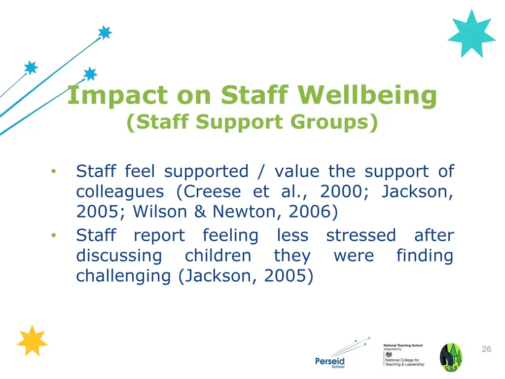 impact on staff wellbeing staff support groups
