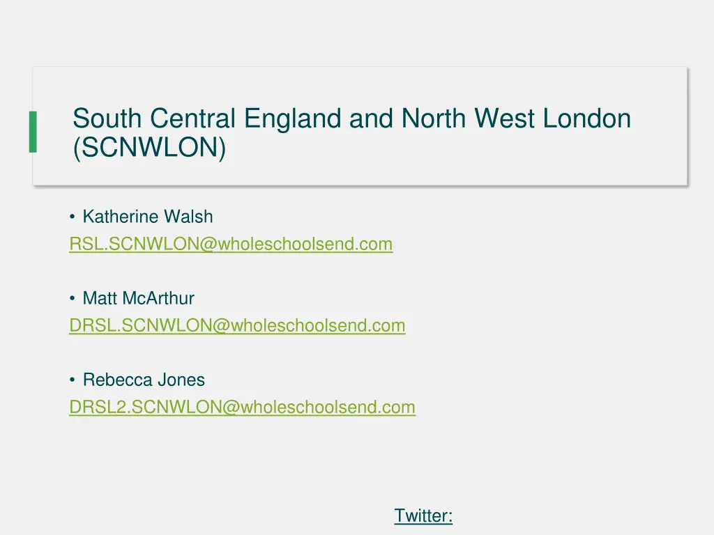 south central england and north west london