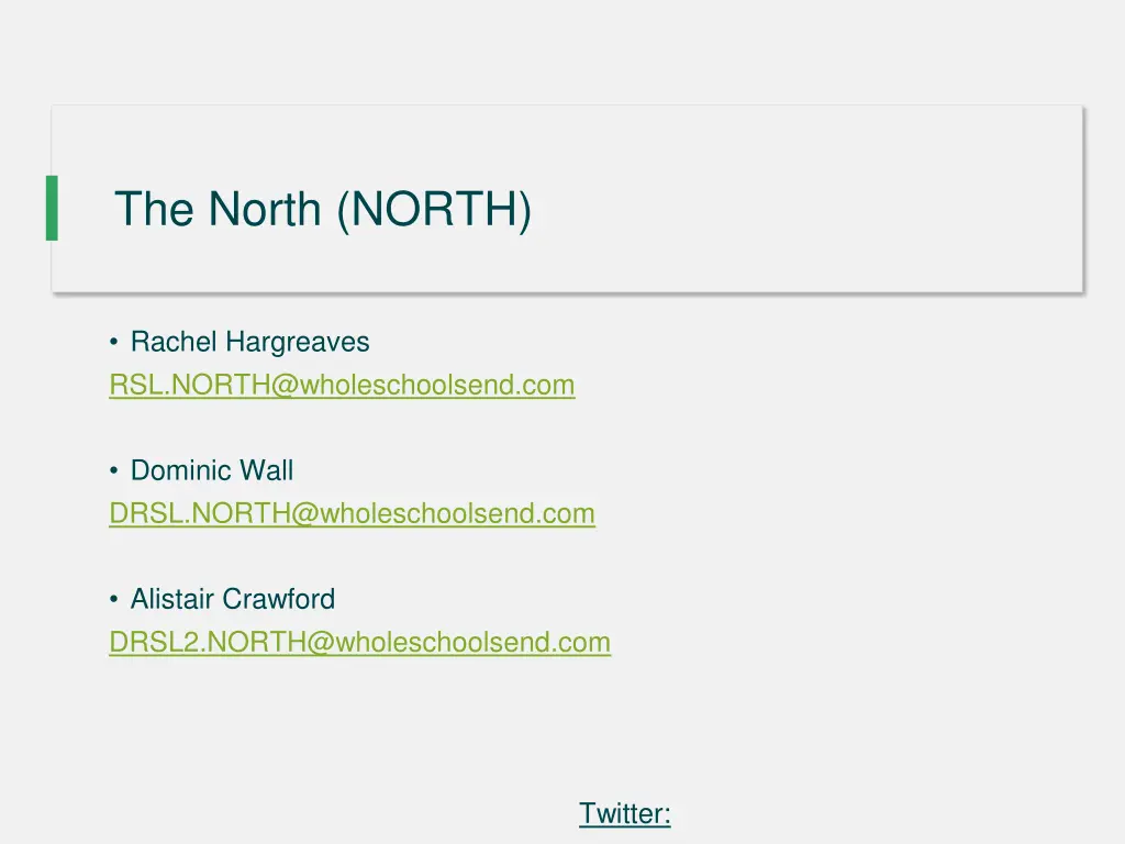 the north north