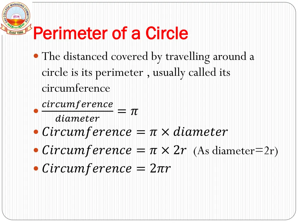 perimeter perimeter of