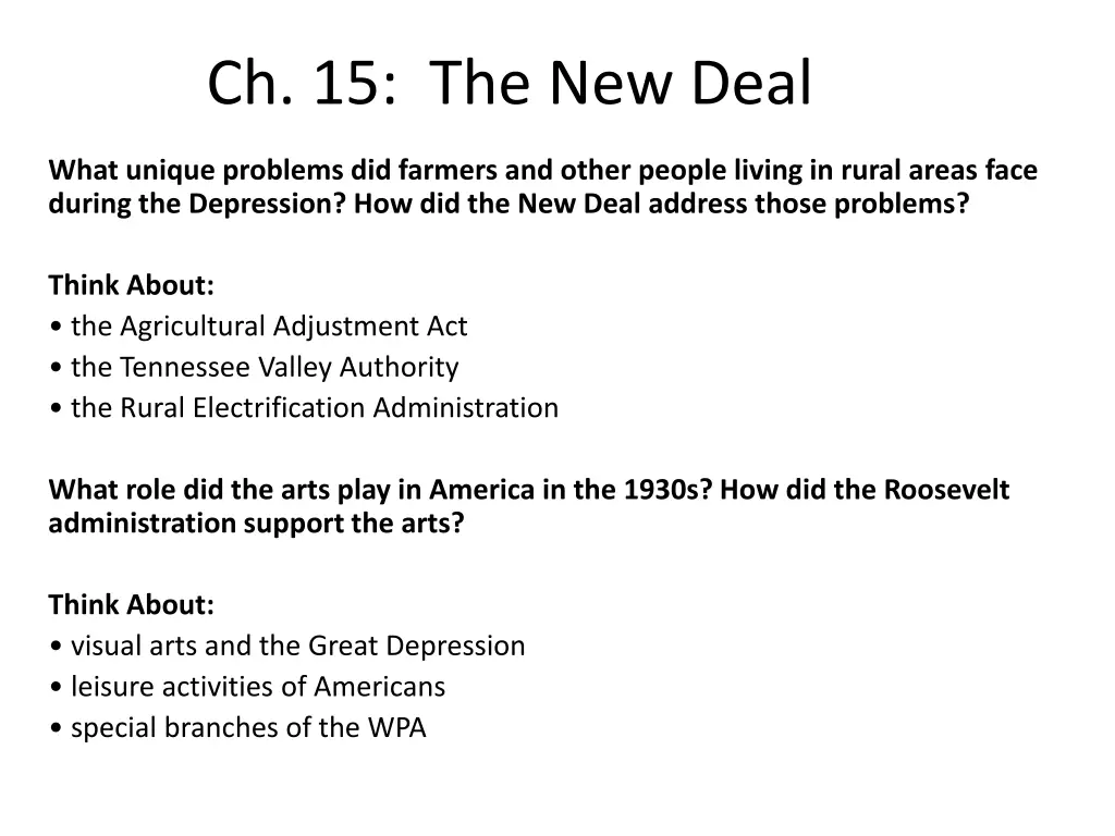 ch 15 the new deal 1
