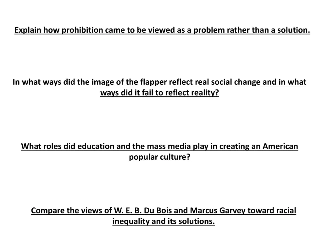 explain how prohibition came to be viewed