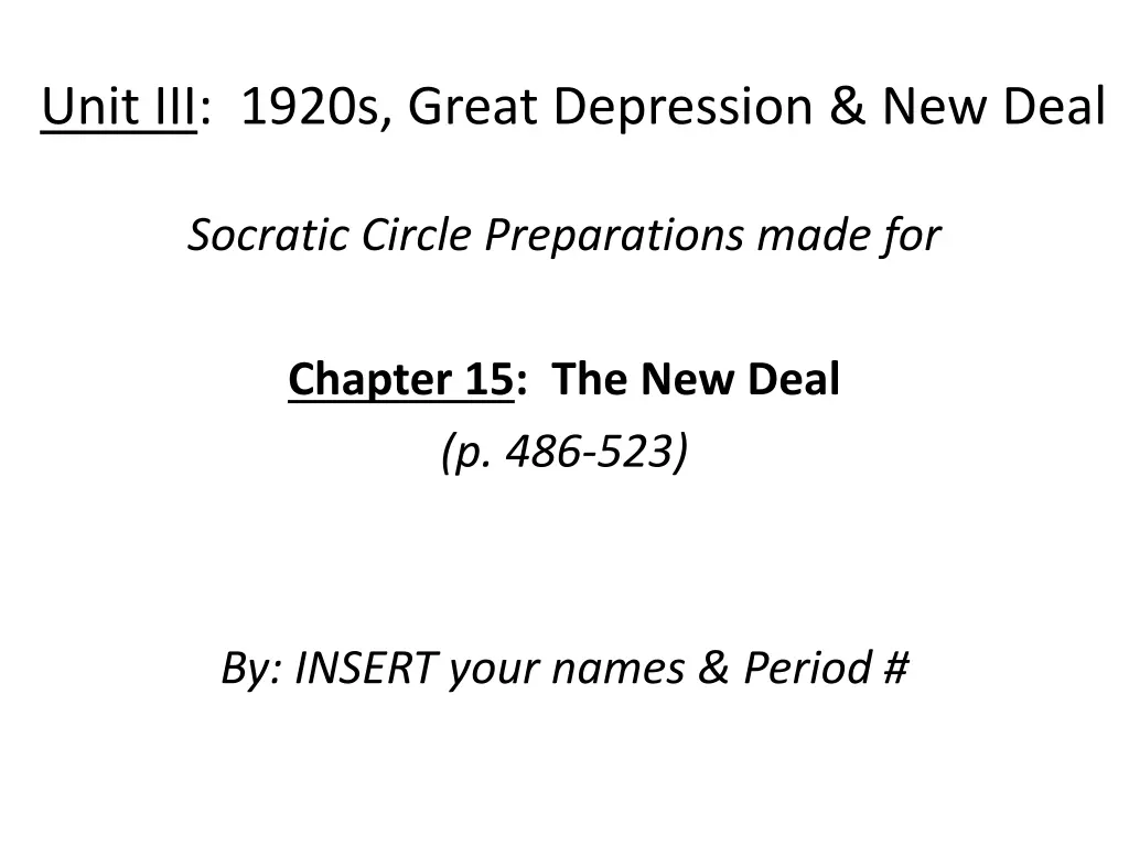 unit iii 1920s great depression new deal 4