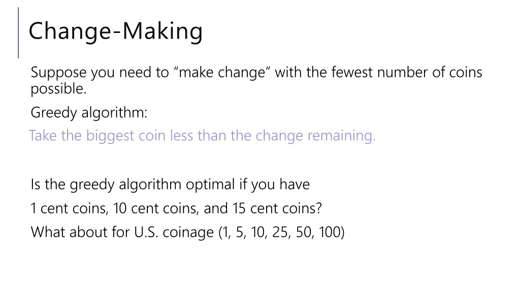 change making