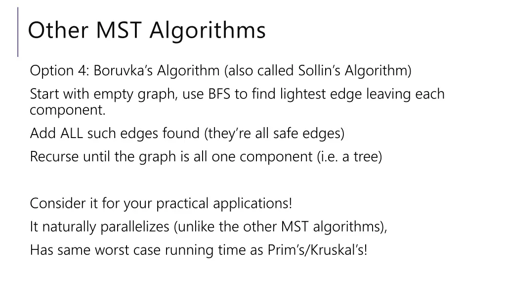 other mst algorithms 2
