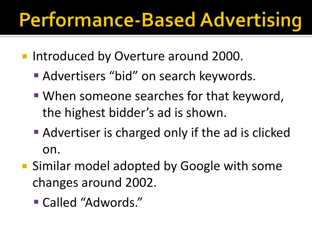 introduced by overture around 2000 advertisers