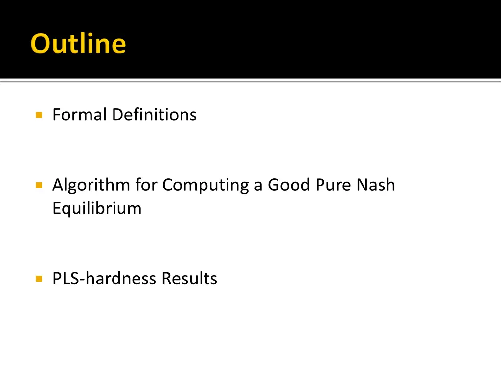 formal definitions