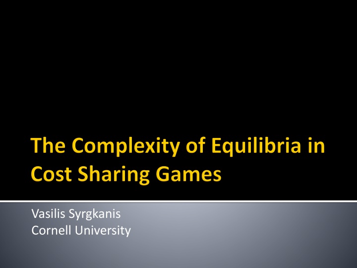 vasilis syrgkanis cornell university