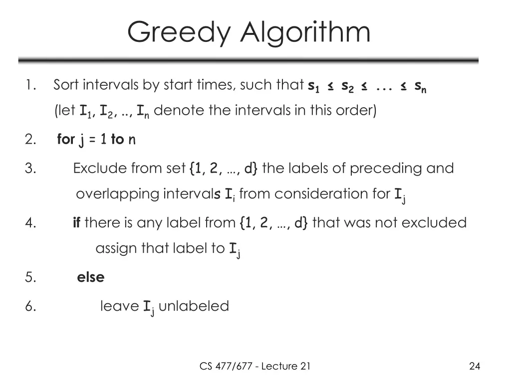 greedy algorithm