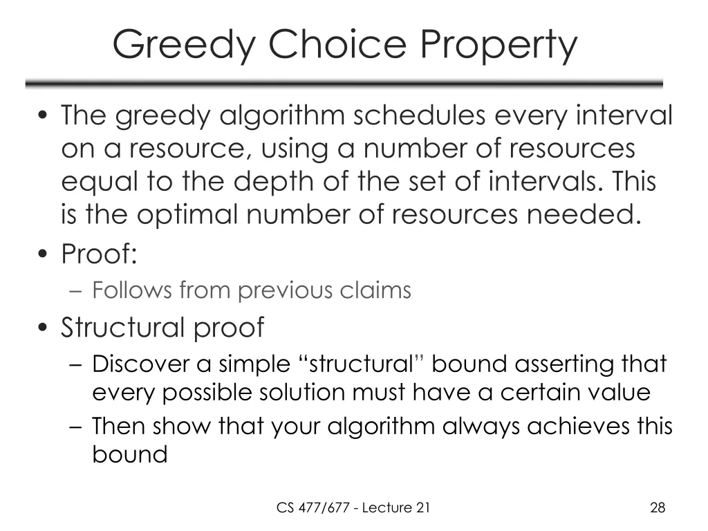 greedy choice property 1