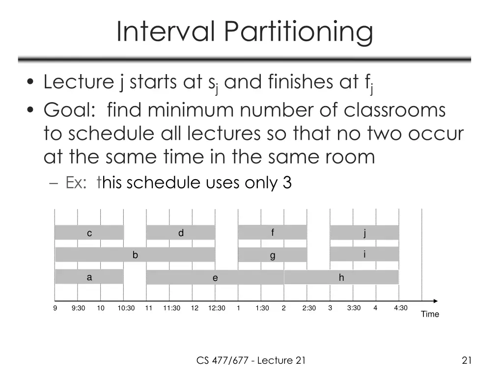 interval partitioning 1