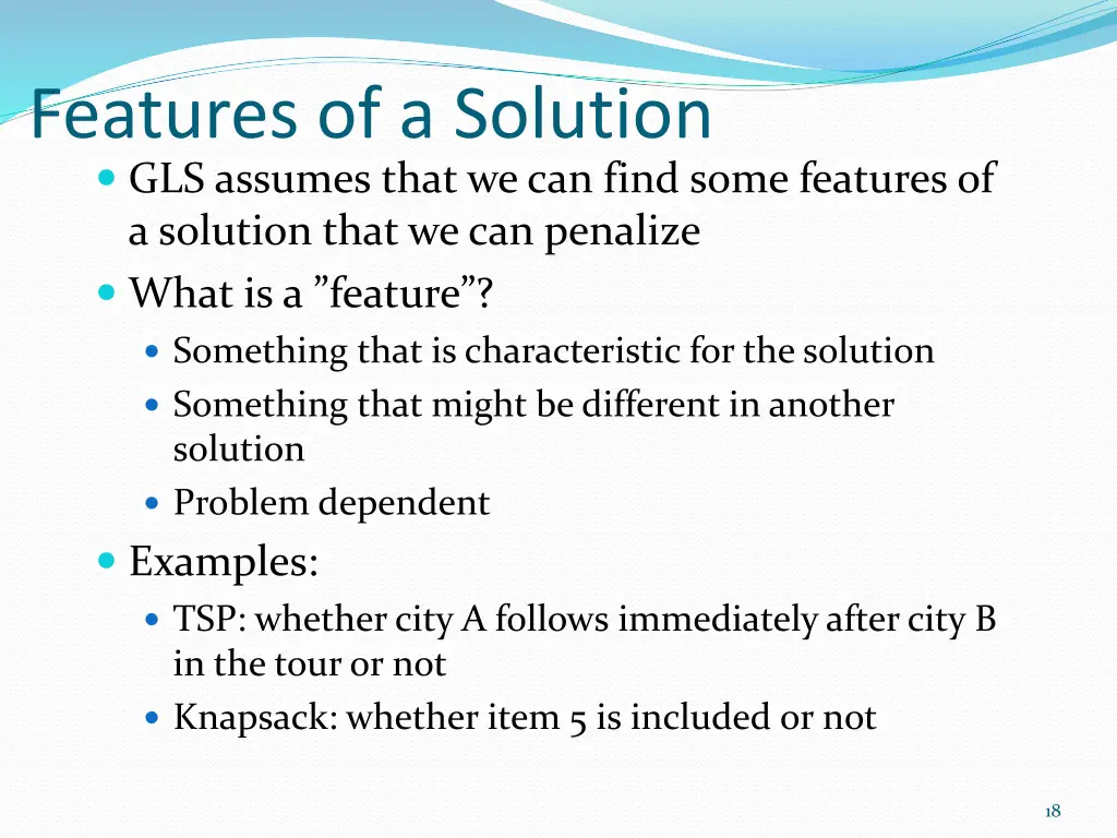 features of a solution gls assumes that