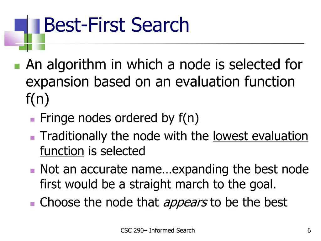 best first search