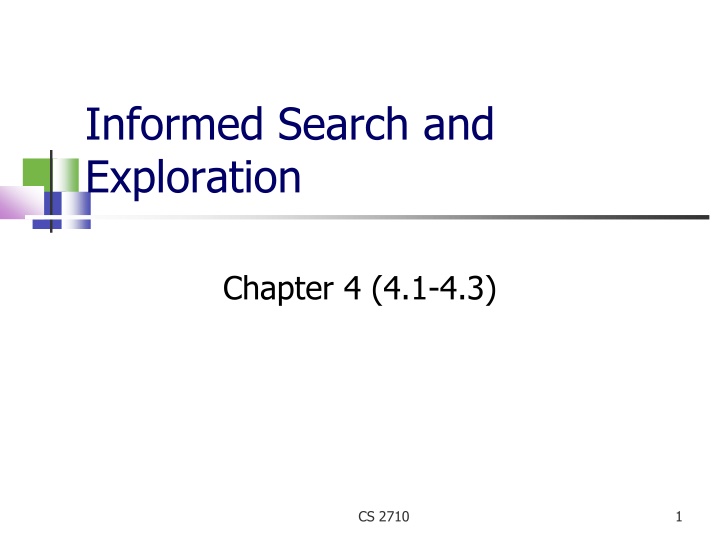 informed search and exploration