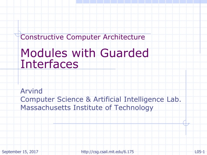 constructive computer architecture modules with