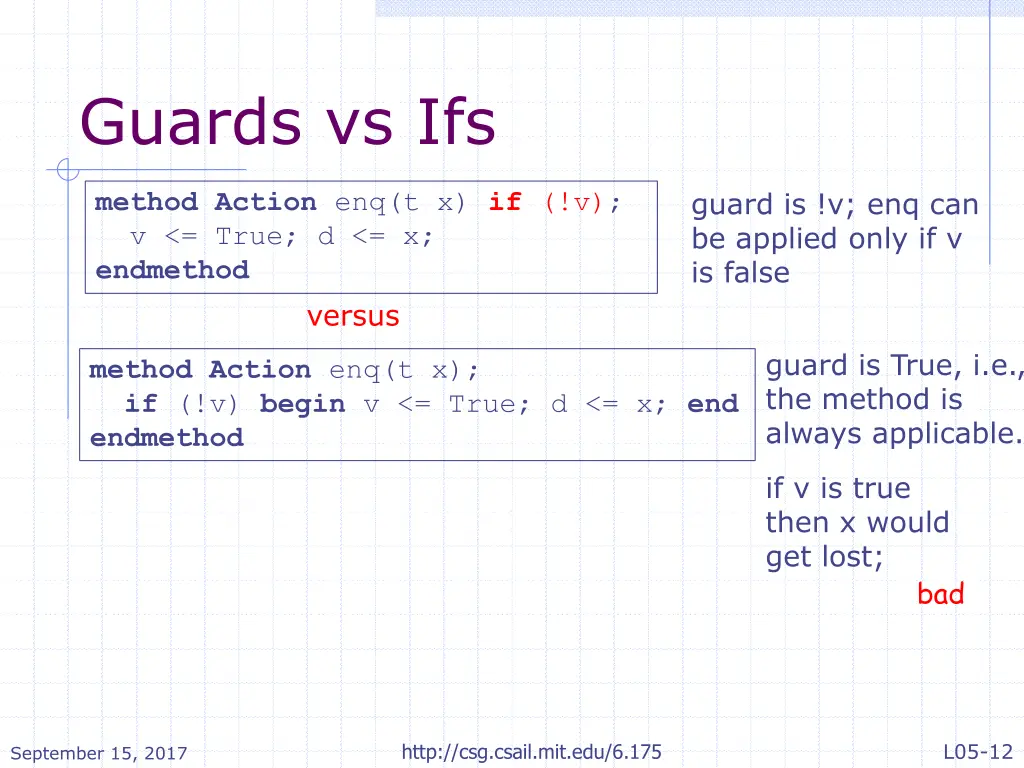 guards vs ifs
