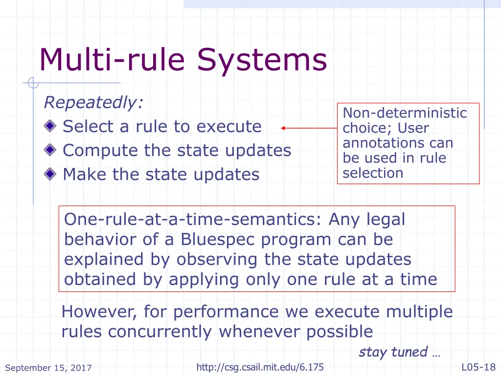 multi rule systems