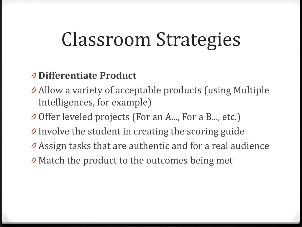 classroom strategies 3