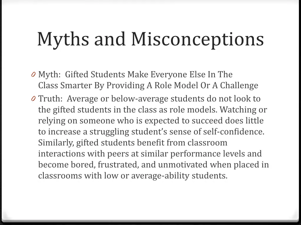 myths and misconceptions 2