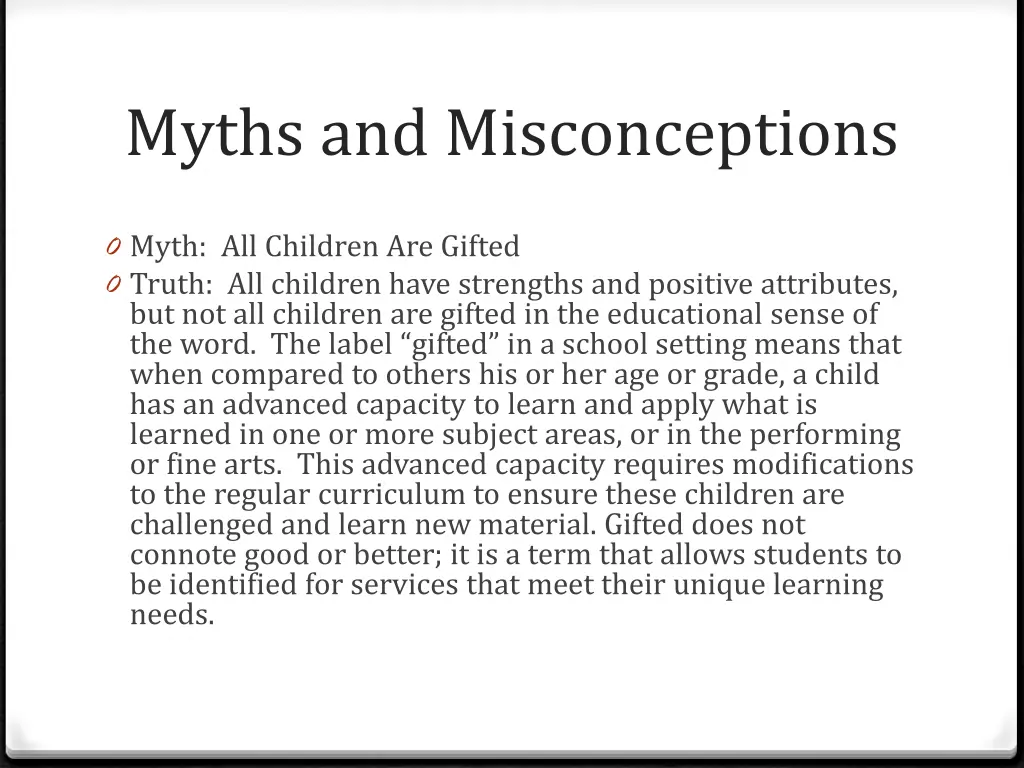 myths and misconceptions 3