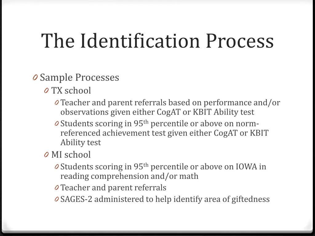 the identification process 2