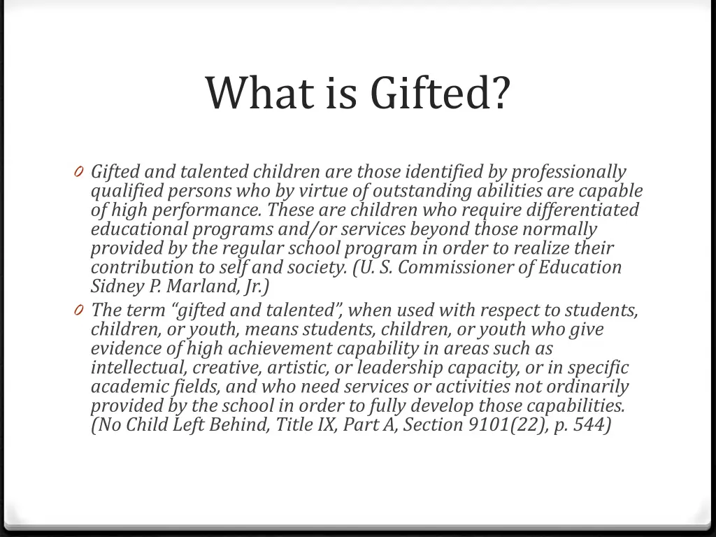 what is gifted