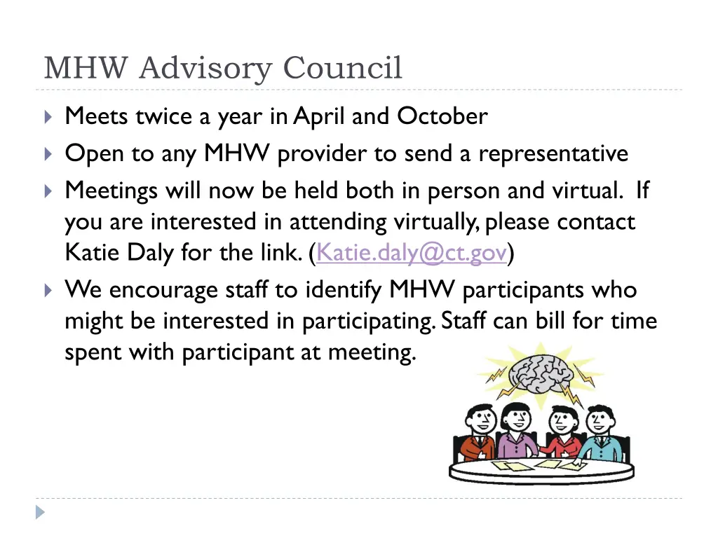 mhw advisory council