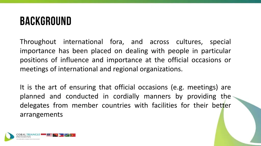 throughout international fora and across cultures