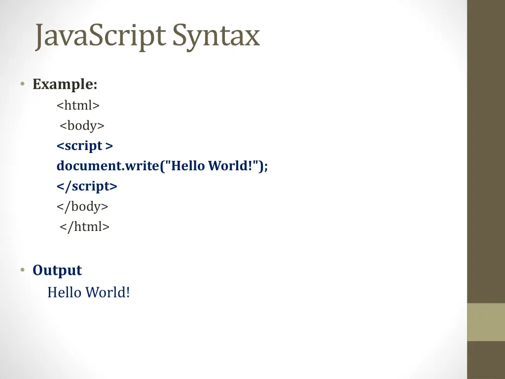 javascript syntax 1