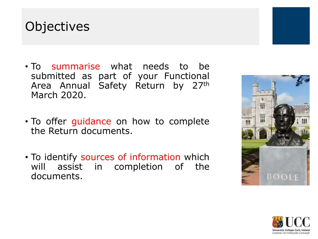 objectives