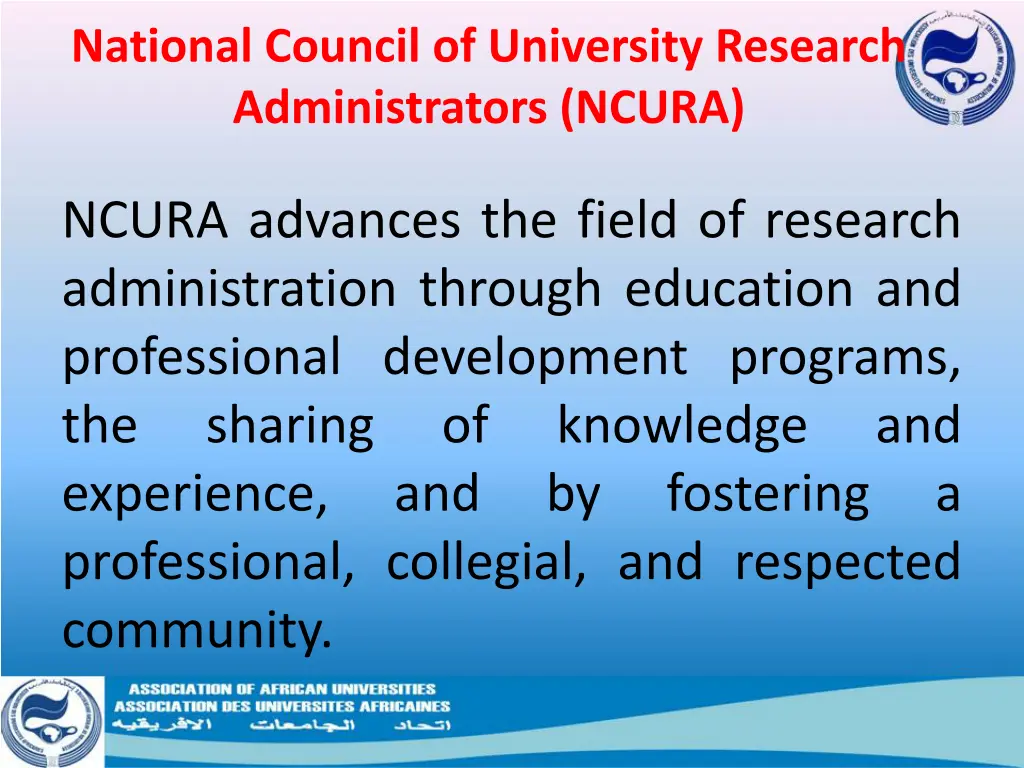 national council of university research