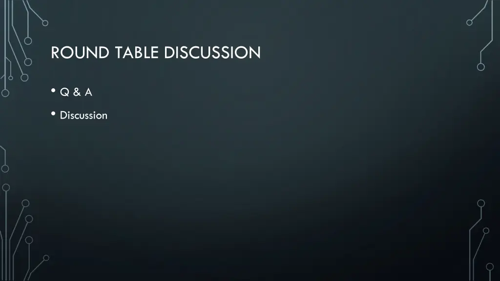 round table discussion