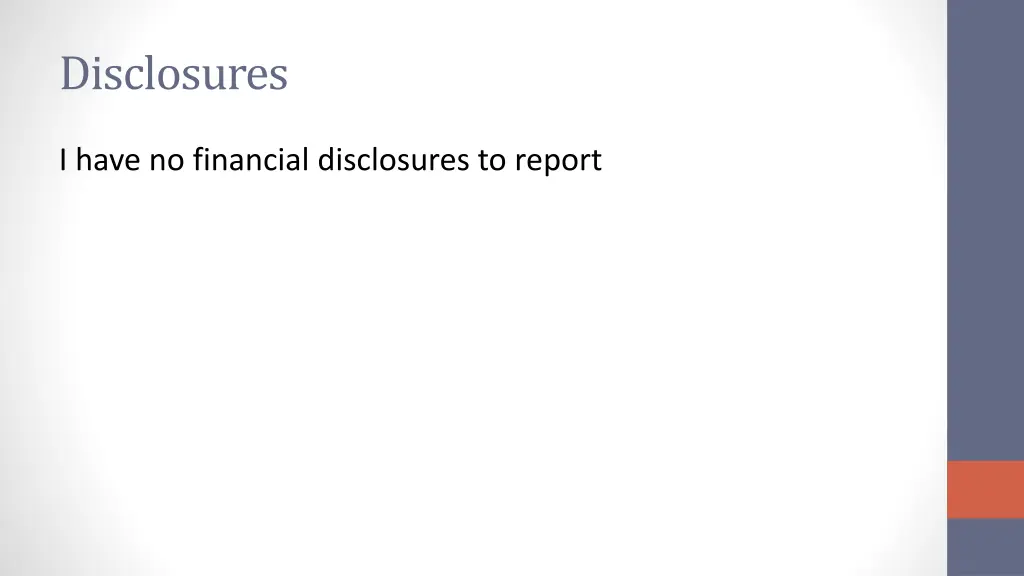 disclosures