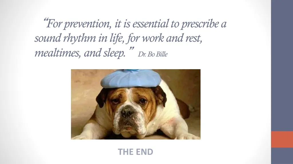 for prevention it is essential to prescribe