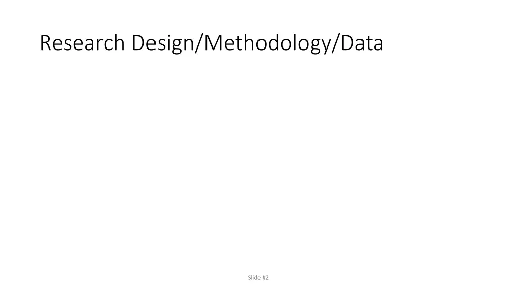 research design methodology data