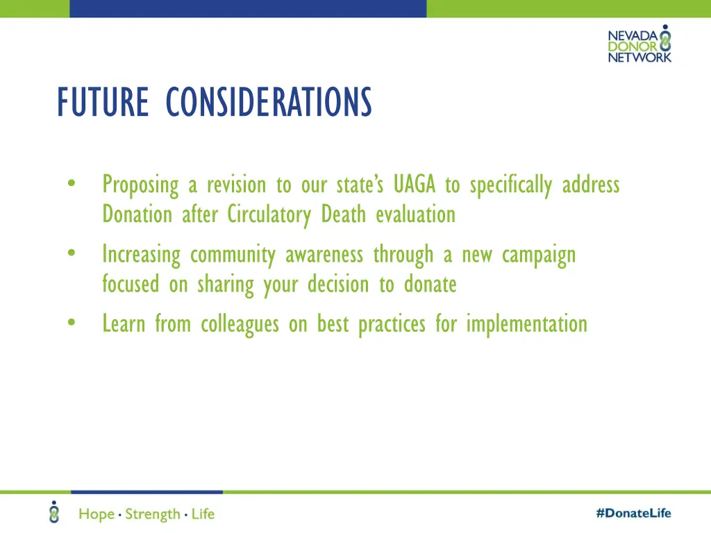 future considerations
