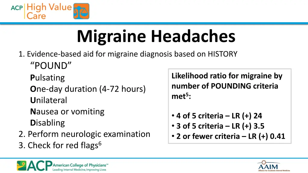 migraine headaches 1 evidence based