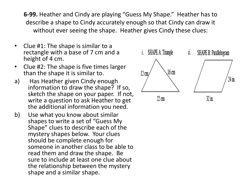 6 99 heather and cindy are playing guess my shape