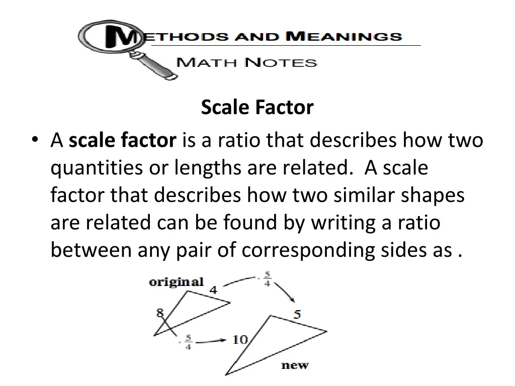 scale factor