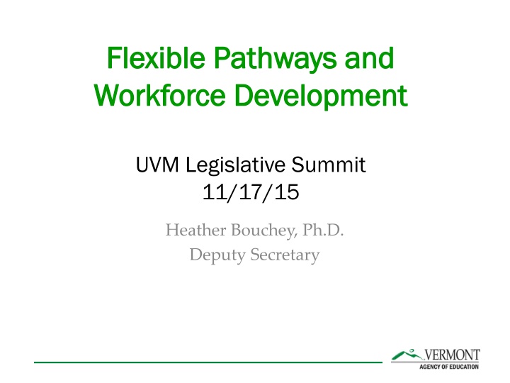 flexible pathways and flexible pathways