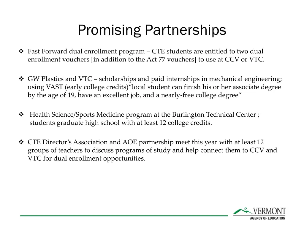 promising partnerships