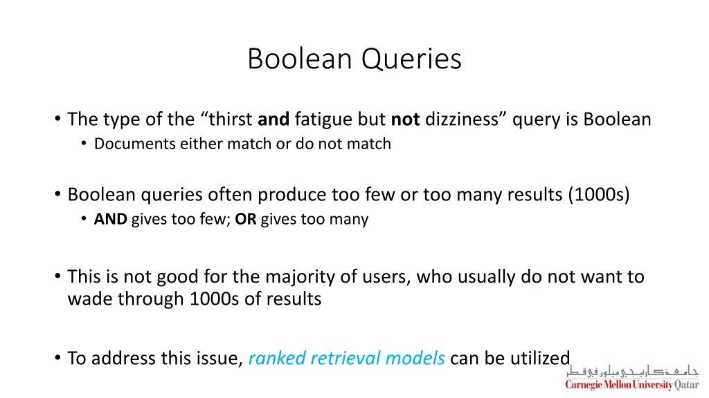 boolean queries